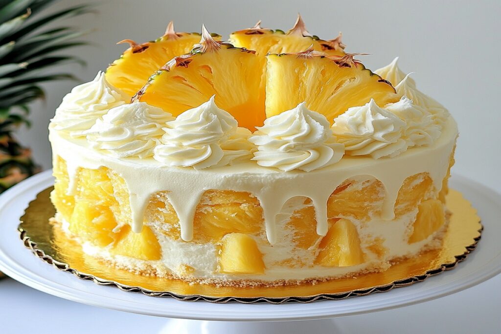 Golden Pineapple Sunshine Cake