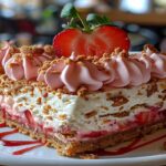 Strawberry Shortcake Cheesecake Bars