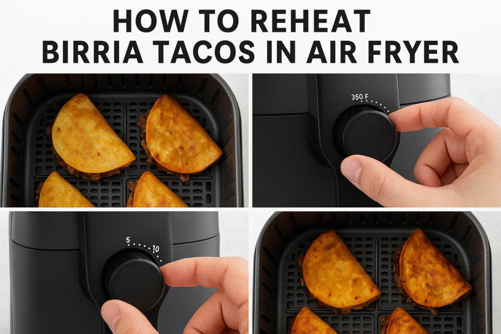 how to reheat birria tacos in air fryer