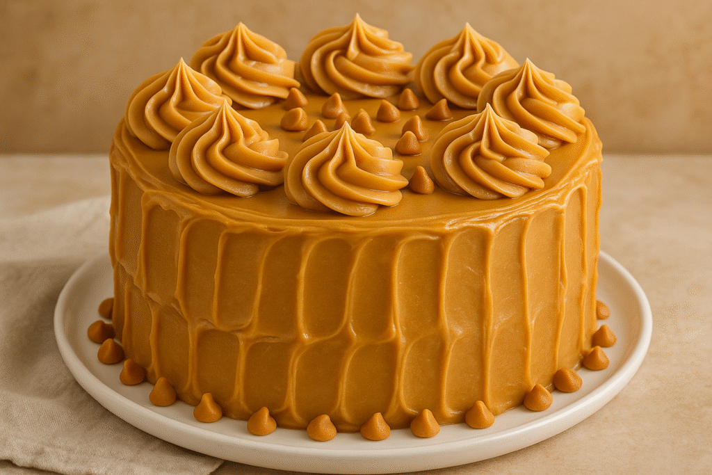 Butterscotch Cake with Caramel Frosting
