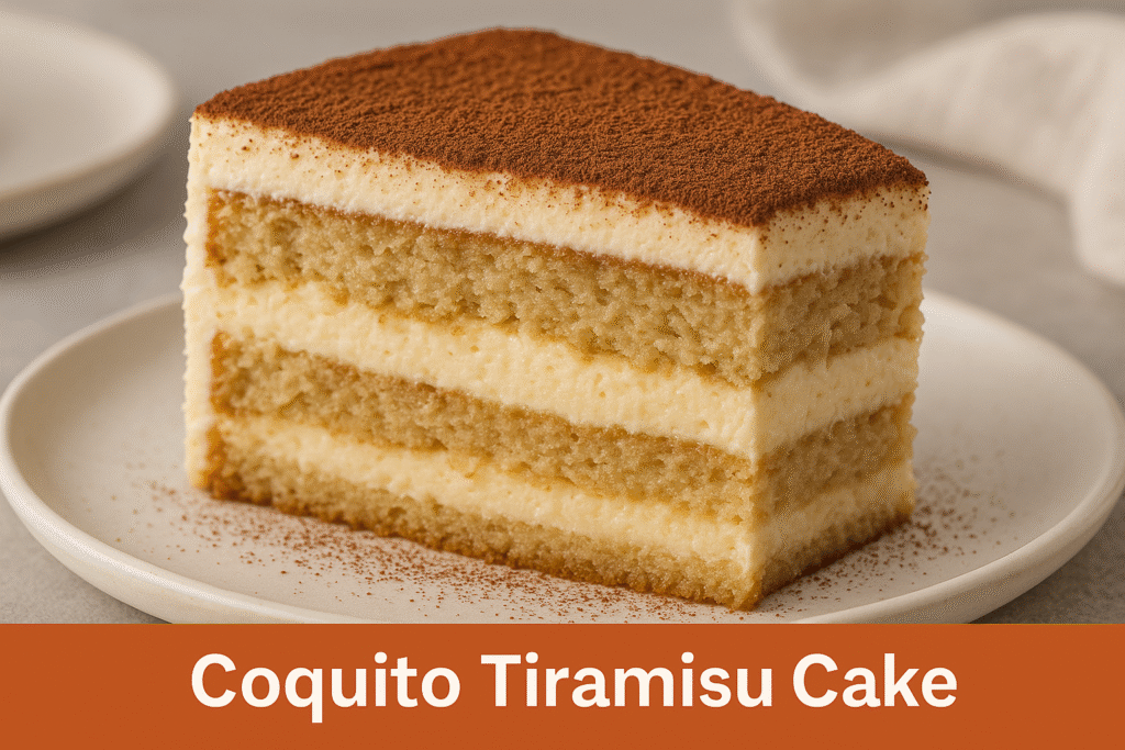 Coquito Tiramisu Cake Recipe