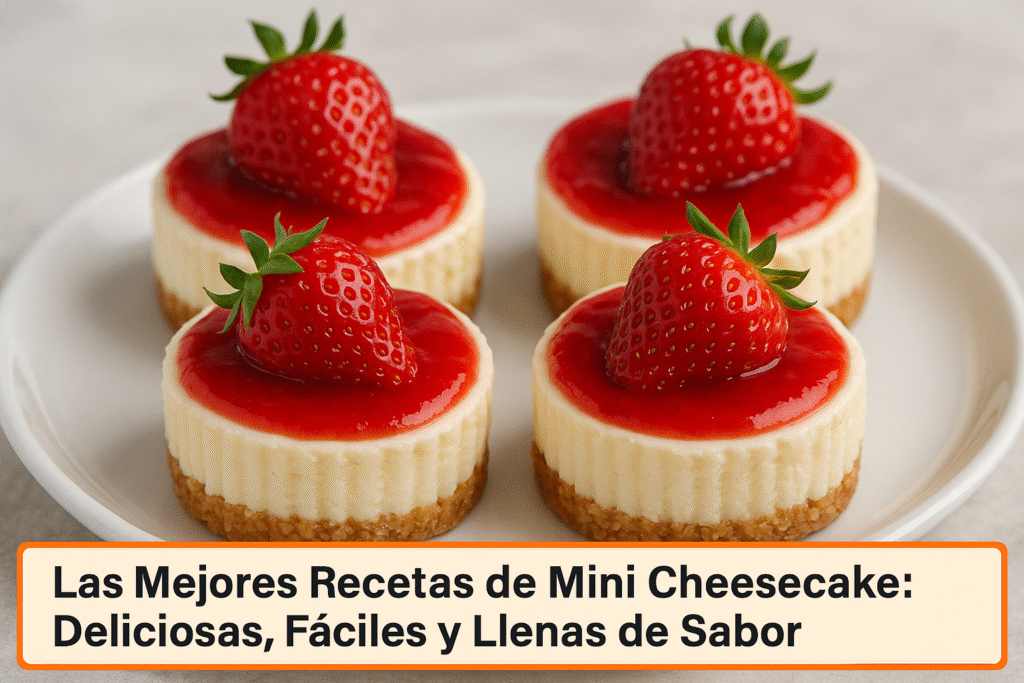 Mini Cheesecake Receta: Tartas de Queso Individuales