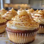Vanilla Bean Burnt Cream Cheesecake Cupcakes