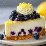 Lemon and Blueberry Cheesecake Recipe | Creamy, Tangy & Fruity Dessert