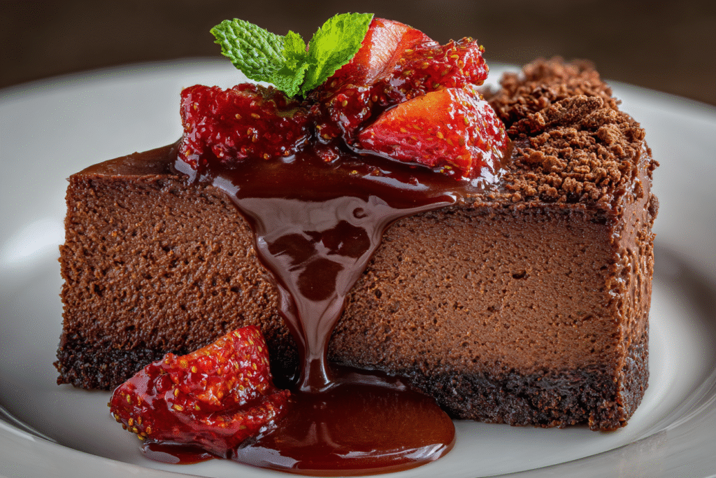 Triple Chocolate Cheesecake